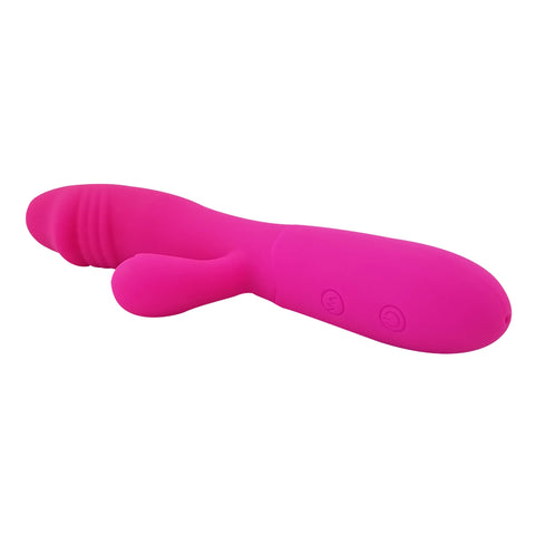 Mina Lover Rabbit Vibrator – Waterproof USB Rechargeable Silicone Vibrator 3.5 Inch Insertable Length 1.25 Inch Diameter VIBRATORS-RABBIT