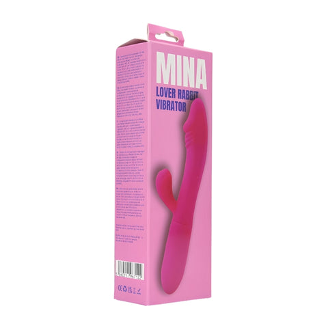 Mina Lover Rabbit Vibrator – Waterproof USB Rechargeable Silicone Vibrator 3.5 Inch Insertable Length 1.25 Inch Diameter VIBRATORS-RABBIT