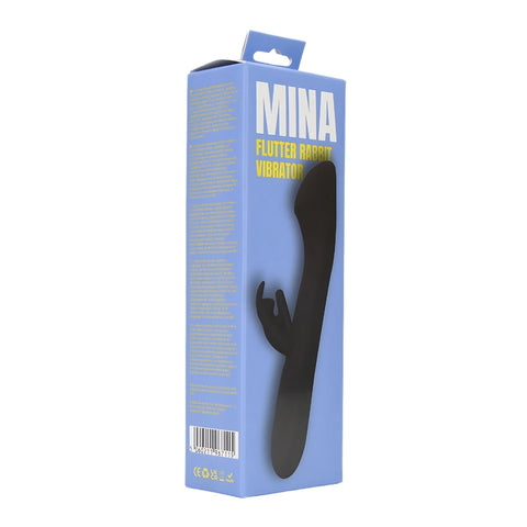 Mina Flutter (Waterproof, USB Rechargeable) 3.5 Inch Insertable Rabbit Vibrator – 1.57 Inch Diameter VIBRATORS-RABBIT
