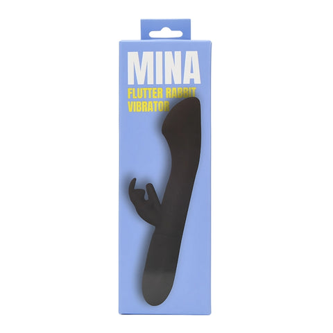 Mina Flutter (Waterproof, USB Rechargeable) 3.5 Inch Insertable Rabbit Vibrator – 1.57 Inch Diameter VIBRATORS-RABBIT