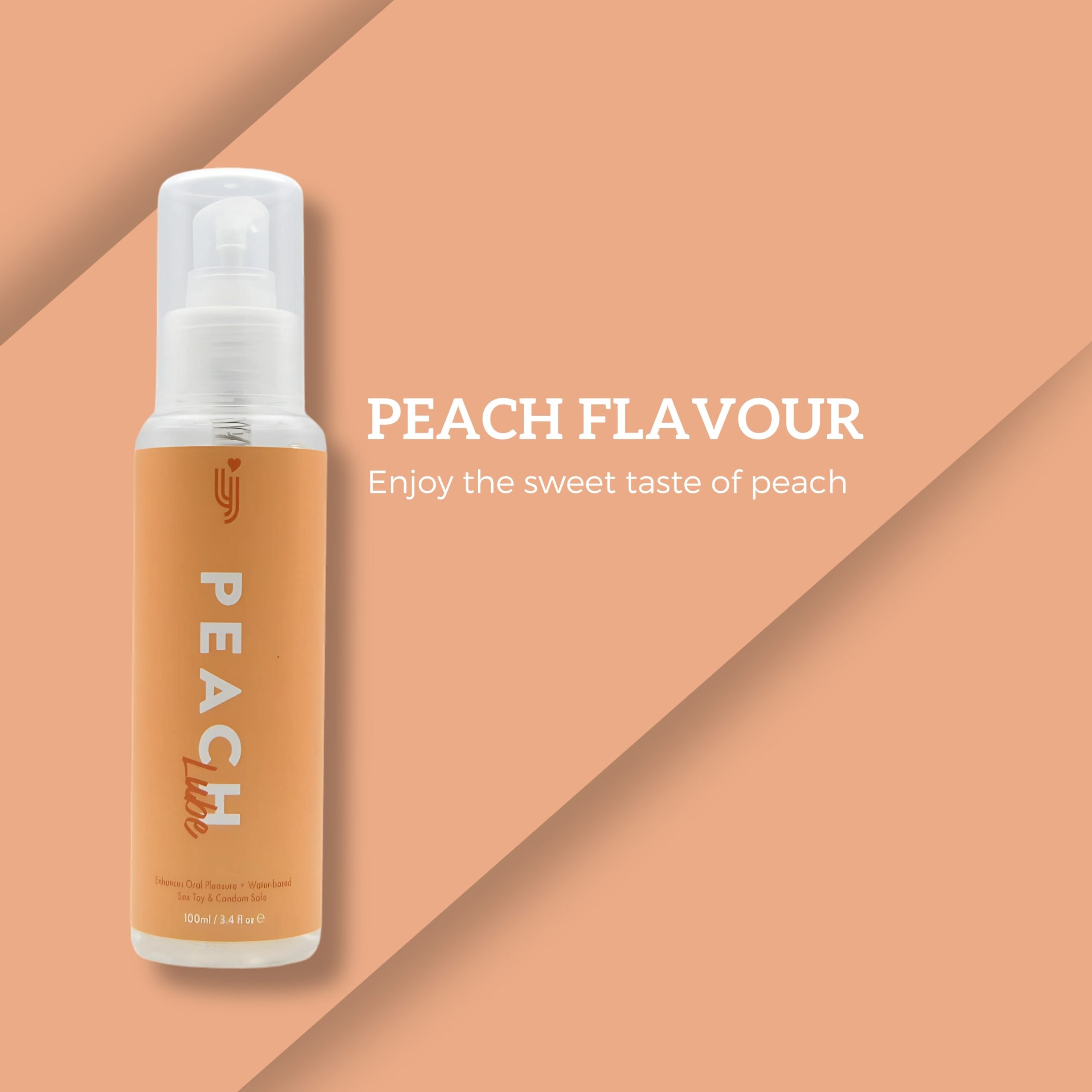 Loving Joy Peach Flavoured Water-Based Lubricant 100ml – Sugar-Free Toy Safe Lubricant Flavoured Lube