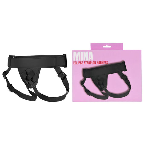 Mina Eclipse (Dark Black) – Adjustable Strap-On Harness Harnesses & Strap-Ons