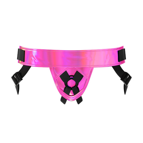 Mina Lustre (Shiny Pink) Adjustable Strap-On Harness – Strap-On Harness Default Title Harnesses & Strap-Ons