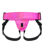 Mina Lustre (Shiny Pink) Adjustable Strap-On Harness – Strap-On Harness > Dildos > Strap On Harnesses