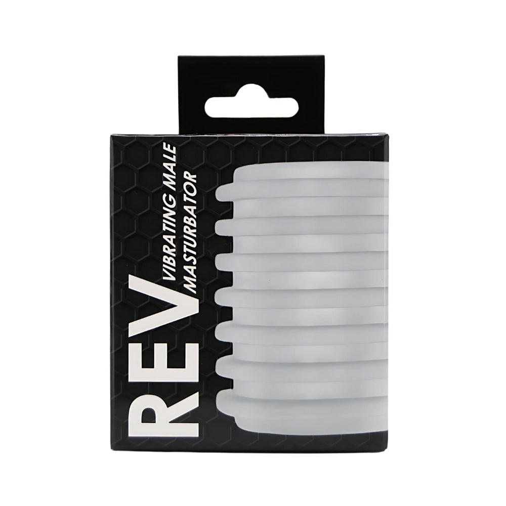 Rev-Sleeves Vibrating Male Masturbator – Textured Sleeve with 10-Speed Removable Bullet Vibrator Strokers - Vibrating