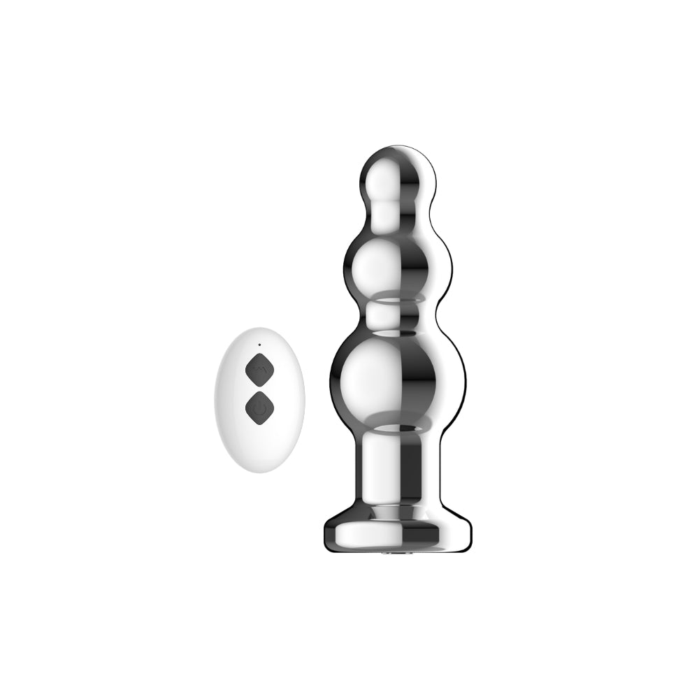Toosh Remote Controlled Metal Vibrating Anal Beads - 3.8" Insertable Default Title > Anal Range > Anal Beads