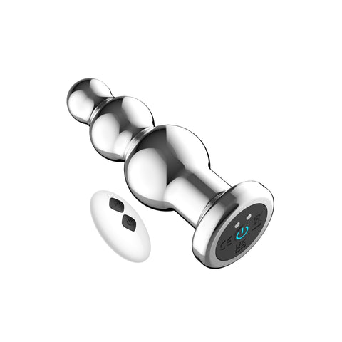 Toosh Remote Controlled Metal Vibrating Anal Beads – Remote-Controlled Metal Anal Beads Anal Beads
