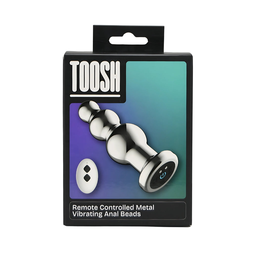 Toosh Remote Controlled Metal Vibrating Anal Beads – Remote-Controlled Metal Anal Beads Anal Beads