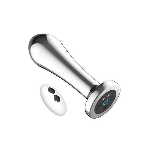 Toosh Remote Controlled Metal Vibrating Anal Plug – Remote-Controlled Metal Anal Plug Butt Plugs - Vibrating