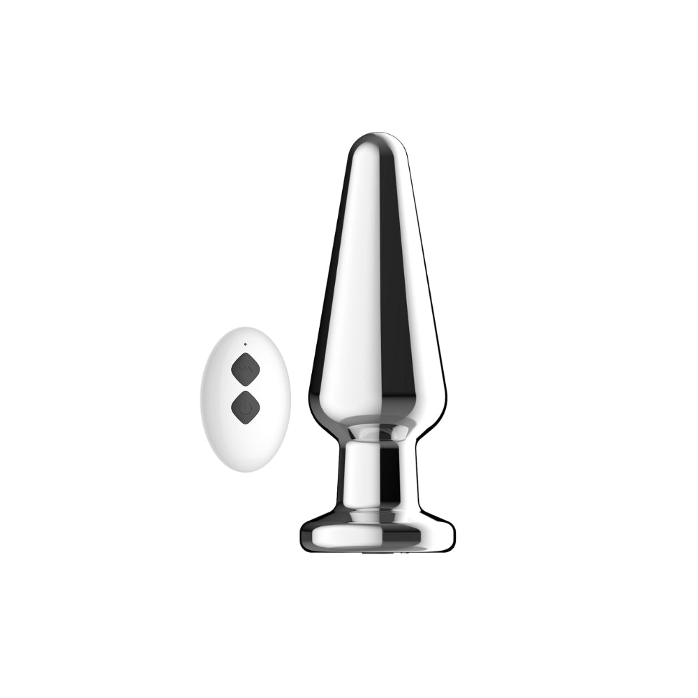 Toosh Remote Controlled Metal Vibrating Butt Plug – Remote-Controlled Metal Butt Plug Default Title > Anal Range > Vibrating Butt Plugs