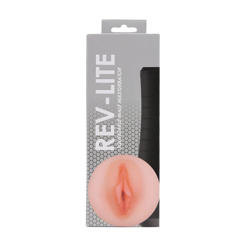 Rev-Lite Squeezable Male Masturbator (7 Inch Insertable Length) – Textured Squeezable Masturbator Strokers - Manual