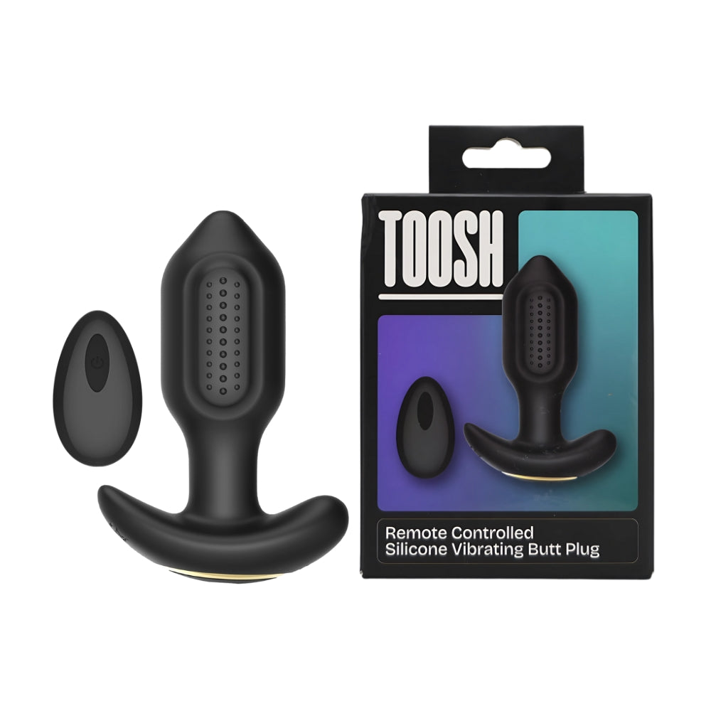 Toosh Remote Controlled Silicone Vibrating Butt Plug – Rechargeable Silicone Butt Plug > Anal Range > Vibrating Butt Plugs