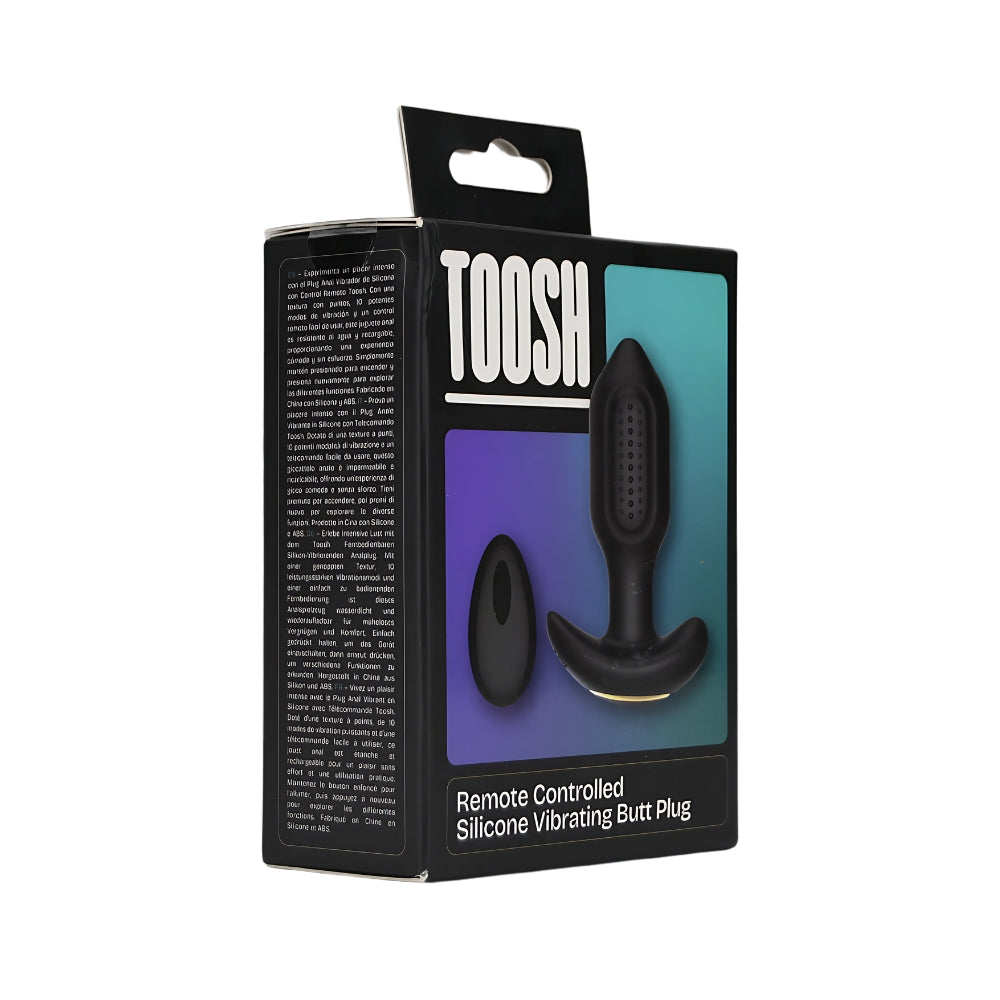 Toosh Remote Controlled Silicone Vibrating Butt Plug – Rechargeable Silicone Butt Plug > Anal Range > Vibrating Butt Plugs