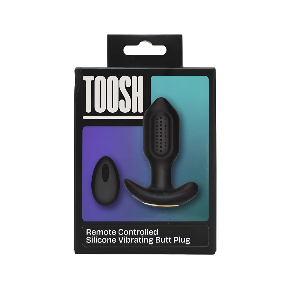 Toosh Remote Controlled Silicone Vibrating Butt Plug – Rechargeable Silicone Butt Plug > Anal Range > Vibrating Butt Plugs