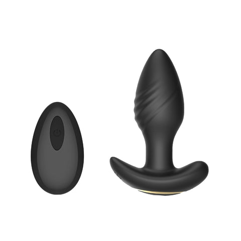 Toosh Remote Controlled Silicone Rotating and Vibrating Butt Plug – USB Rechargeable 4.1 Inch Butt Plug Default Title > Anal Range > Vibrating Buttplugs