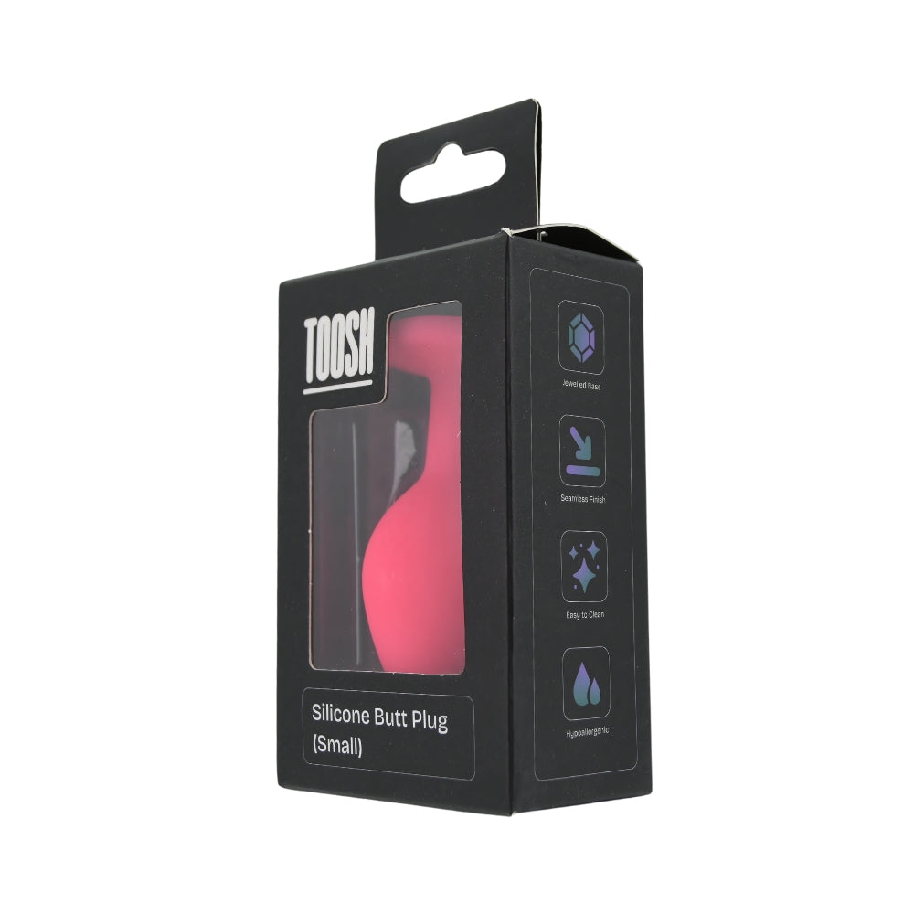 Toosh Pink Silicone Small Butt Plug – Smooth Silicone Small Butt Plug > Anal Range > Butt Plugs