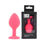 Toosh Pink Silicone Medium Butt Plug – Smooth Silicone Medium Butt Plug > Anal Range > Butt Plugs