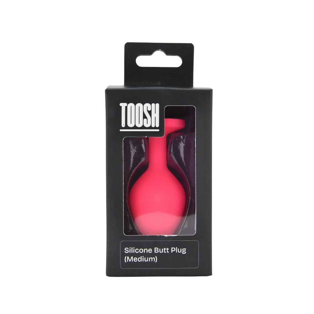 Toosh Pink Silicone Medium Butt Plug – Smooth Silicone Medium Butt Plug > Anal Range > Butt Plugs