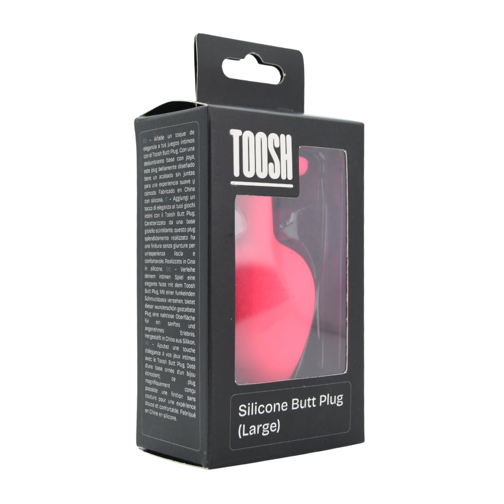Toosh Pink Silicone Butt Plug Large – Soft Silicone Large Butt Plug > Anal Range > Butt Plugs