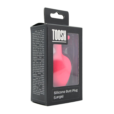 Toosh Pink Silicone Butt Plug Large – Soft Silicone Large Butt Plug > Anal Range > Butt Plugs