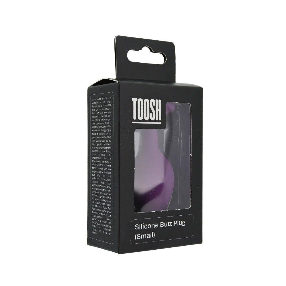 Toosh Purple Silicone Small Butt Plug – Smooth Silicone Butt Plug 2.9 Inches Length 1.1 Inches Diameter > Anal Range > Butt Plugs
