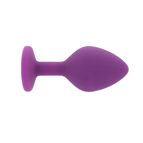Toosh Purple Silicone Butt Plug Medium – Smooth Silicone Butt Plug 3.2 Inch Length 1.35 Inch Width > Anal Range > Butt Plugs