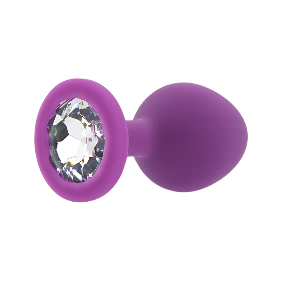 Toosh Purple Silicone Butt Plug Medium – Smooth Silicone Butt Plug 3.2 Inch Length 1.35 Inch Width > Anal Range > Butt Plugs
