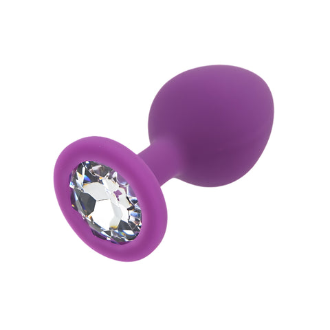 Toosh Purple Silicone Butt Plug Medium – Smooth Silicone Butt Plug 3.2 Inch Length 1.35 Inch Width > Anal Range > Butt Plugs