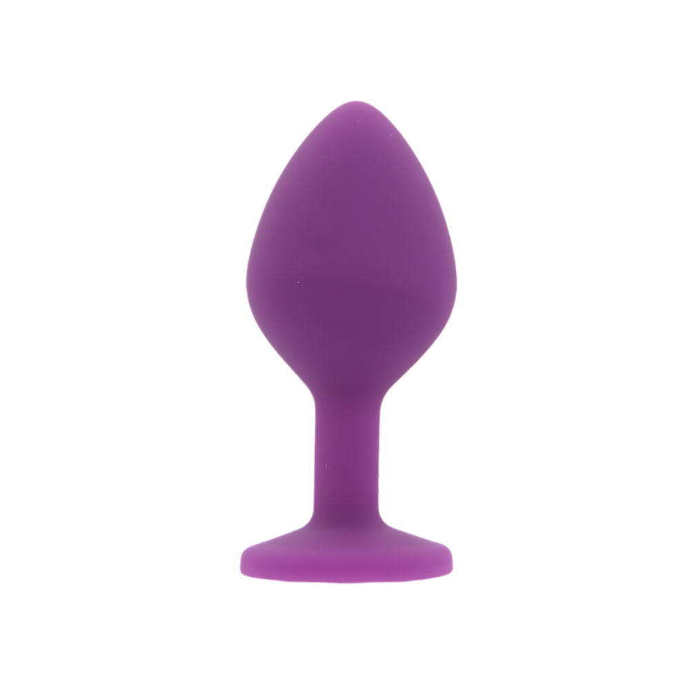 Toosh Purple Silicone Butt Plug Medium – Smooth Silicone Butt Plug 3.2 Inch Length 1.35 Inch Width Secondary image