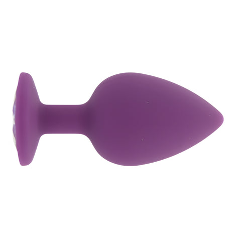 Toosh Purple Silicone Large Butt Plug – Smooth Silicone Large Butt Plug 3.7 Inches Length 1.7 Inches Diameter > Anal Range > Butt Plugs