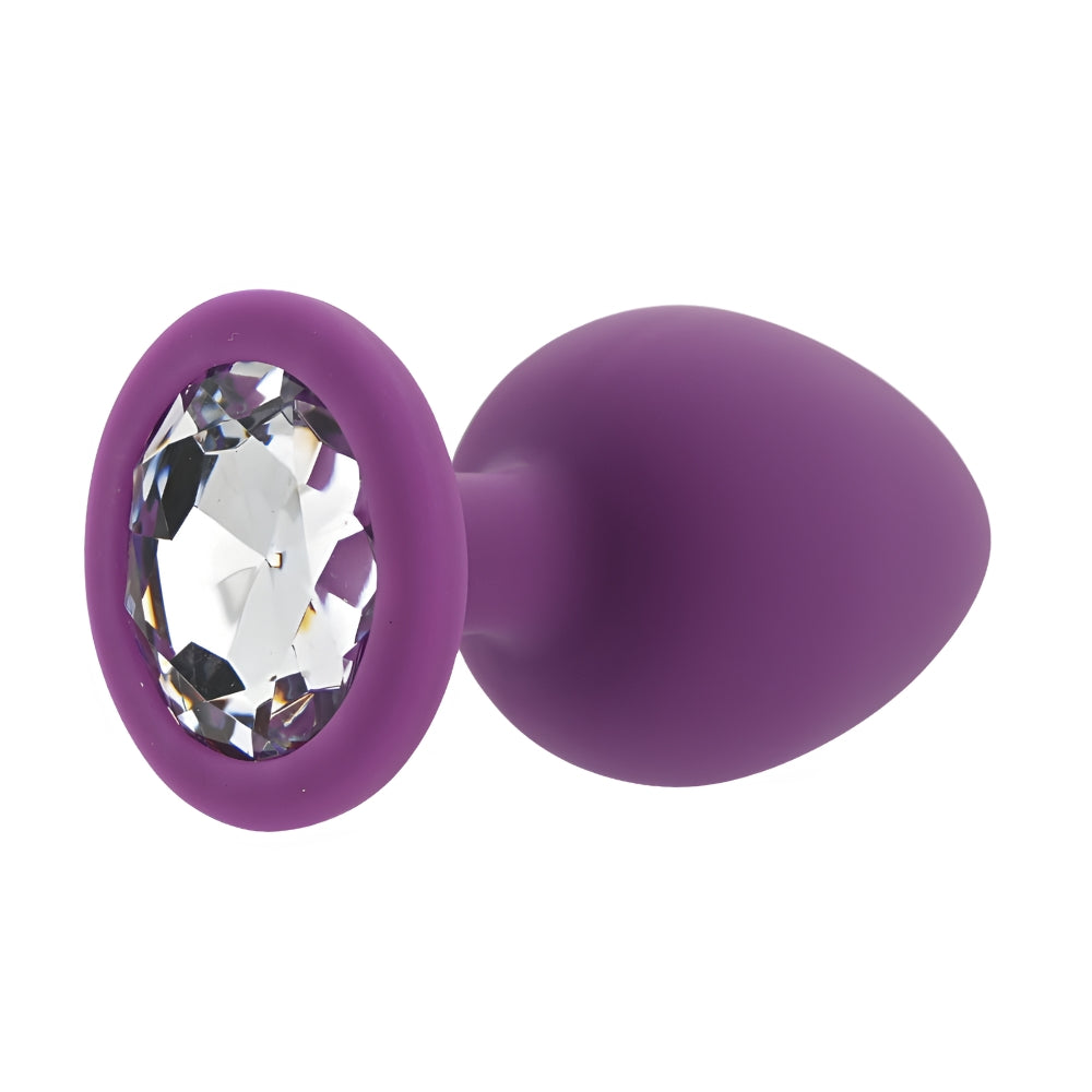 Toosh Purple Silicone Large Butt Plug – Smooth Silicone Large Butt Plug 3.7 Inches Length 1.7 Inches Diameter > Anal Range > Butt Plugs