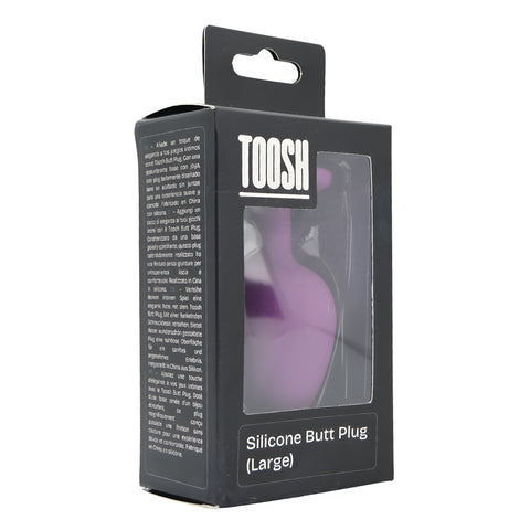 Toosh Purple Silicone Large Butt Plug – Smooth Silicone Large Butt Plug 3.7 Inches Length 1.7 Inches Diameter > Anal Range > Butt Plugs