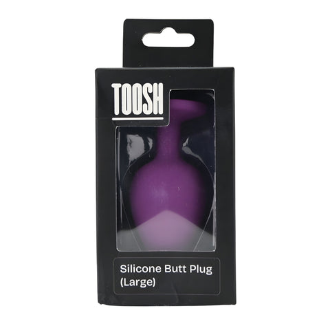 Toosh Purple Silicone Large Butt Plug – Smooth Silicone Large Butt Plug 3.7 Inches Length 1.7 Inches Diameter > Anal Range > Butt Plugs