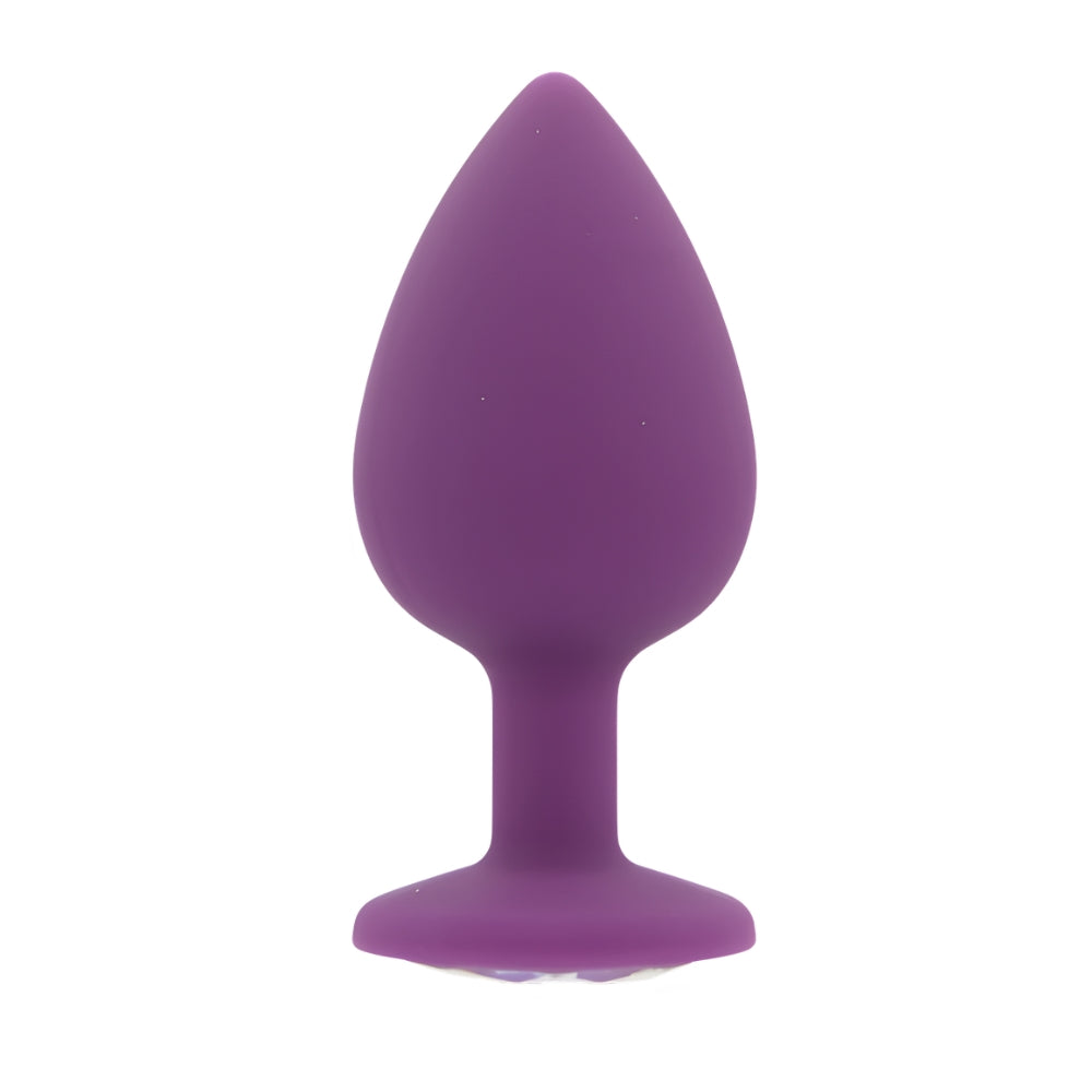 Toosh Purple Silicone Large Butt Plug – Smooth Silicone Large Butt Plug 3.7 Inches Length 1.7 Inches Diameter Secondary image