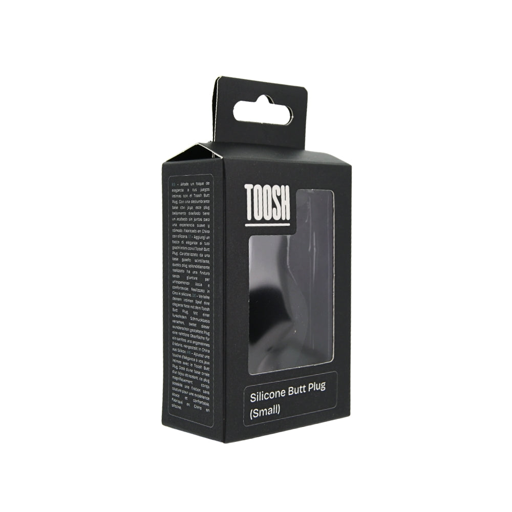 Toosh Black Silicone Small Butt Plug – Soft Silicone Anal Plug with Jewelled Base > Anal Range > Jewel Butt Plugs