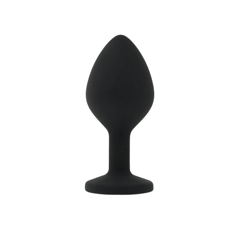 Toosh Black Silicone Medium – Smooth Silicone Butt Plug 3.2 Inch Length 1.35 Inch Width Default Title > Anal Range > Butt Plugs