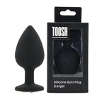 Toosh Silicone Butt Plug Black Large > Anal Range > Butt Plugs