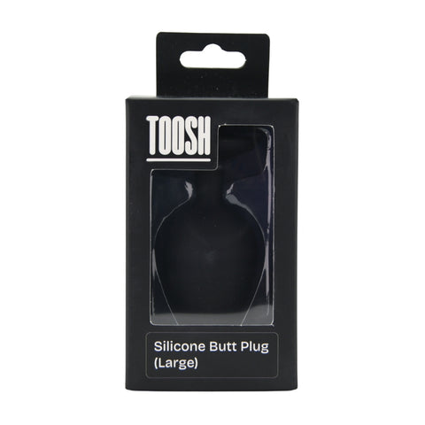 Toosh Black Silicone Large Butt Plug – Smooth Soft Silicone Material > Anal Range > Butt Plugs