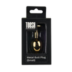 Toosh Gold Small Clear Stone – Metal Butt Plug > Anal Range > Jewel Butt Plugs