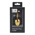 Toosh Gold Metal Butt Plug Large (Clear Stone) – Jewel-Accented Butt Plug > Anal Range > Jewel Butt Plugs
