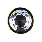 Toosh Gold Metal Butt Plug Large (Clear Stone) – Jewel-Accented Butt Plug > Anal Range > Jewel Butt Plugs