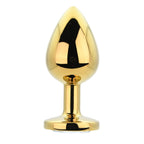 Toosh Gold Metal Butt Plug Large (Clear Stone) – Jewel-Accented Butt Plug Default Title > Anal Range > Jewel Butt Plugs