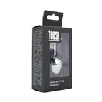 Toosh Silver 3.2 Inch Medium Metal Butt Plug (Red Stone) – Smooth Temperature Play Butt Plug > Anal Range > Jewel Butt Plugs