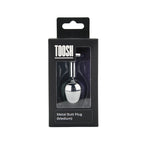 Toosh Silver 3.2 Inch Medium Metal Butt Plug (Red Stone) – Smooth Temperature Play Butt Plug > Anal Range > Jewel Butt Plugs