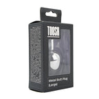 Toosh Silver Metal Butt Plug Large (Red Stone) – Smooth Large Butt Plug > Anal Range > Jewel Butt Plugs