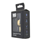 Toosh Gold Metal Butt Plug (Small, Red Stone) – Smooth Metal Butt Plug > Anal Range > Jewel Butt Plugs
