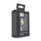 Toosh Gold Metal Butt Plug (Small, Red Stone) – Smooth Metal Butt Plug > Anal Range > Jewel Butt Plugs