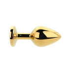 Toosh Gold Metal Butt Plug Medium (Red Stone) – Medium Metal Butt Plug > Anal Range > Jewel Butt Plugs