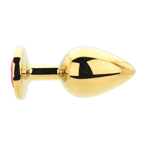 Toosh Gold Metal Butt Plug Large Red Stone – Jewelled Large Butt Plug > Anal Range > Jewel Butt Plugs
