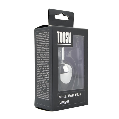 Toosh Silver Metal Butt Plug Large Pink Stone – Jewelled Large Butt Plug > Anal Range > Jewel Butt Plugs